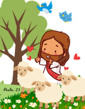 Psalm 23 Kids Graphic Tee DIGITAL DOWNLOAD