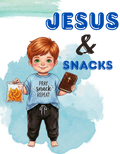 Little White boy red hair. Jesus & Snacks PNG Digital Download